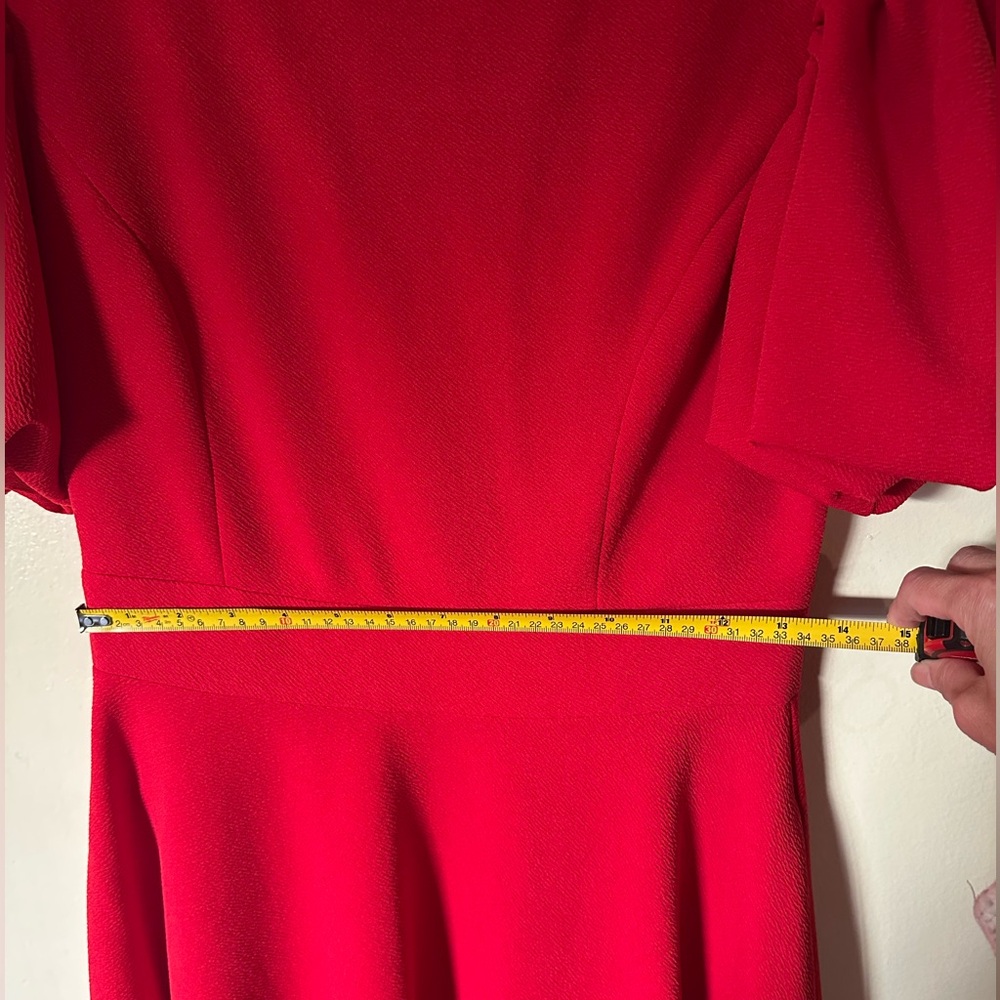 Ivy City Co Red Midi Dress Size S READ - Picture 12 of 14
